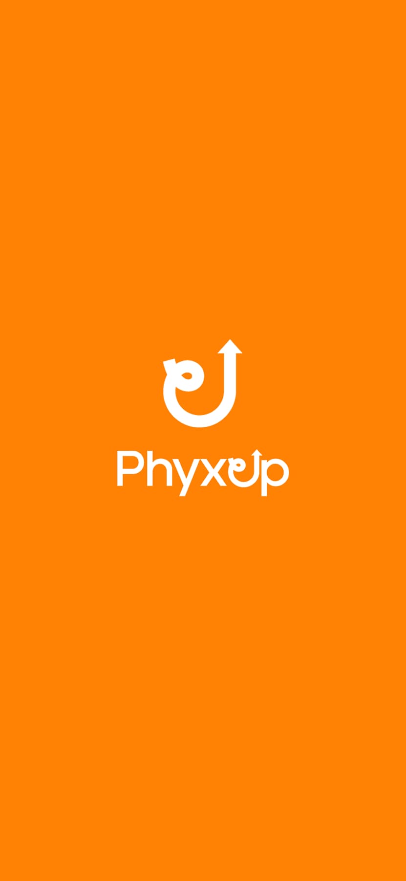phyxup mobile 페이지 화면